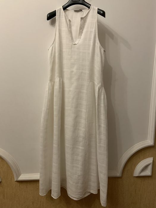 Літня біла довга сукня італія alpha studio
