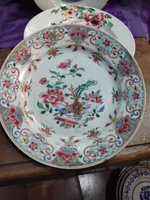 Prato em porcelana da China companhia das índias