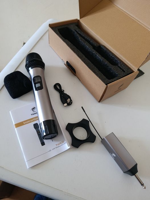 Bezprzewodowy Mikrofon UHF TONOR TW-620 – Idealny do Karaoke, Prezenta