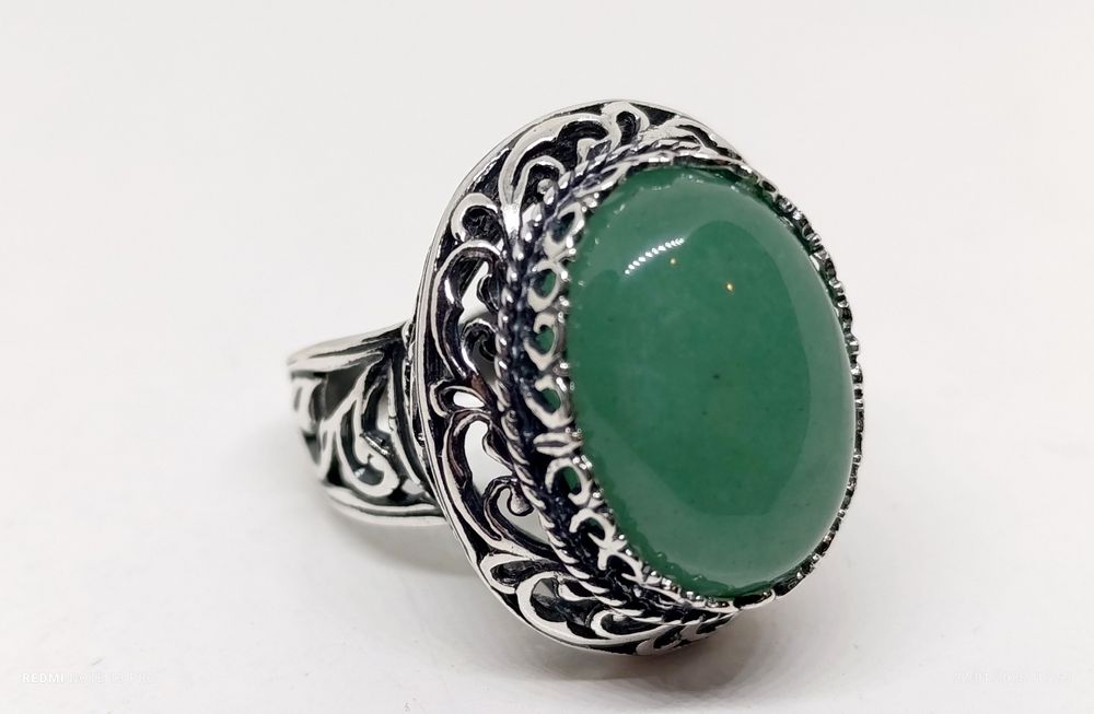 Pierścionek z chalcedon rozmiar 14 srebro 925