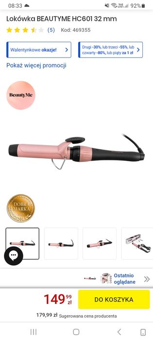 Lokówka BeautyMe HC601