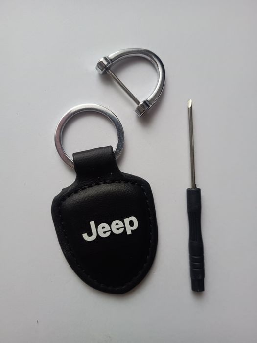 Jeep skórzany brelok