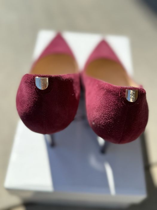 Sala buty szpilki skóra zamsz bordo 37 nowe