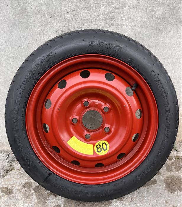 Докатка запаска запасне колесо R15 125/80 5*114.3 Kia Ceed Hyundai i30