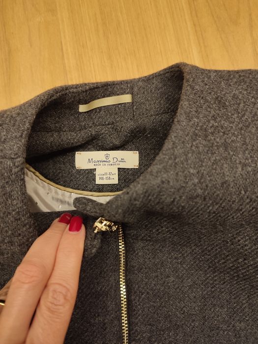 Blazer em fazenda cinza Massimo Dutti Tam11/12