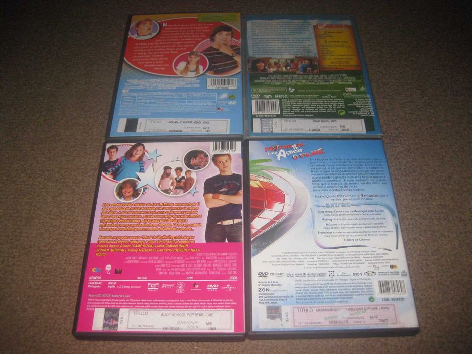 4 DVDs do género Infanto-Juvenil