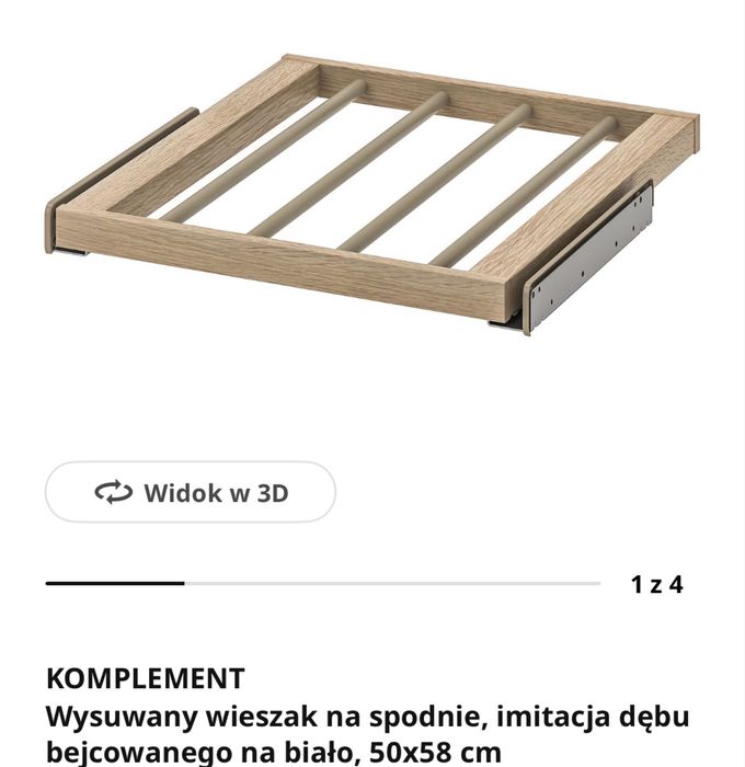 Ikea wieszak na spodnie komplement