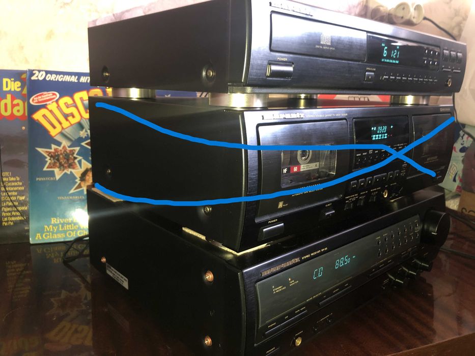 Marantz FM/AM ресивер SR-53  програвач CD-43