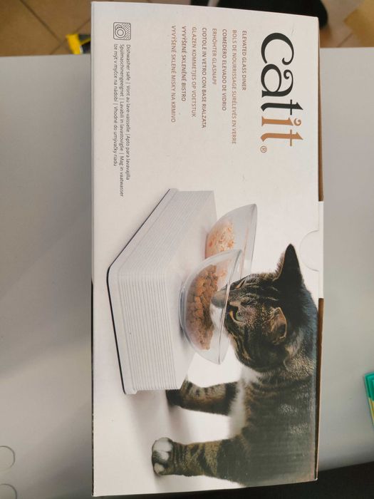 Miska szklana dla kota