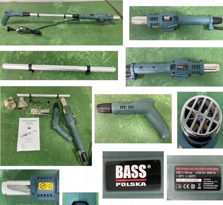 Wypalarka Elektryczna Do Chwastów Palnik Grilla Opalarka + 6 Dysz