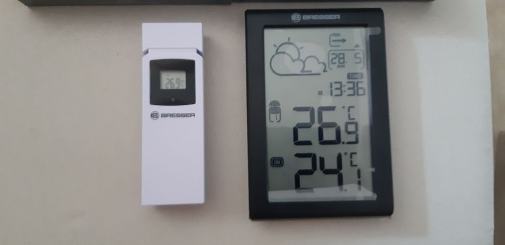 Метеостанция часы Bresser с выносным датчиком Bresser электронные часы