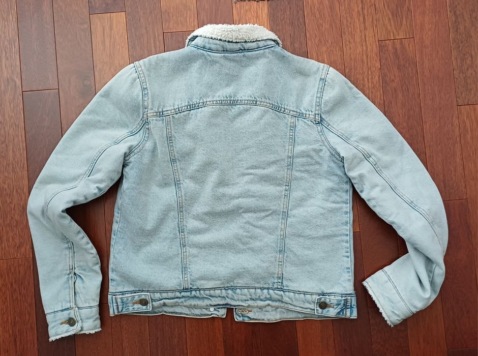 Kurtka jeansowa ocieplana cropp
