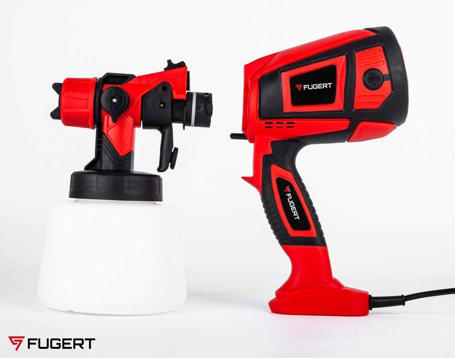 Elektryczny pistolet malarski 750W do ścian farb 9 dysz