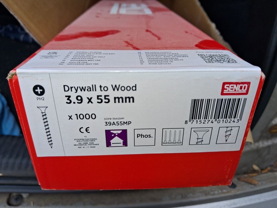 Wkręty na taśmie do drewna 3,9x55mm SENCO