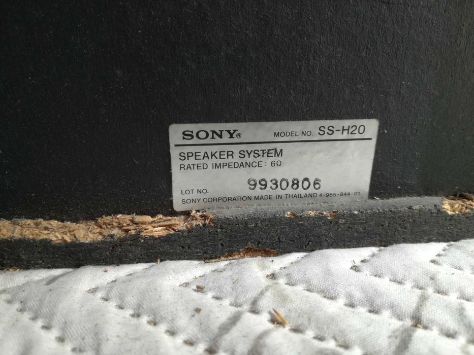Sony Speaker System SS-H20 Column427390030327336965