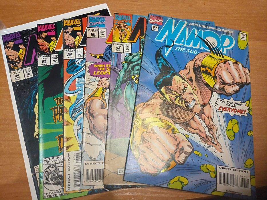 Komiksy Marvel Namor 90/93r. 27 szt.po angielsku.