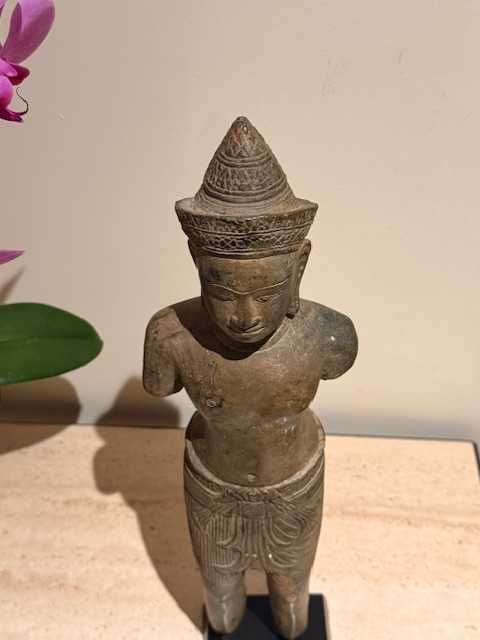 Estátua em Bronze estilo Império Khmer - Vishnu (3)