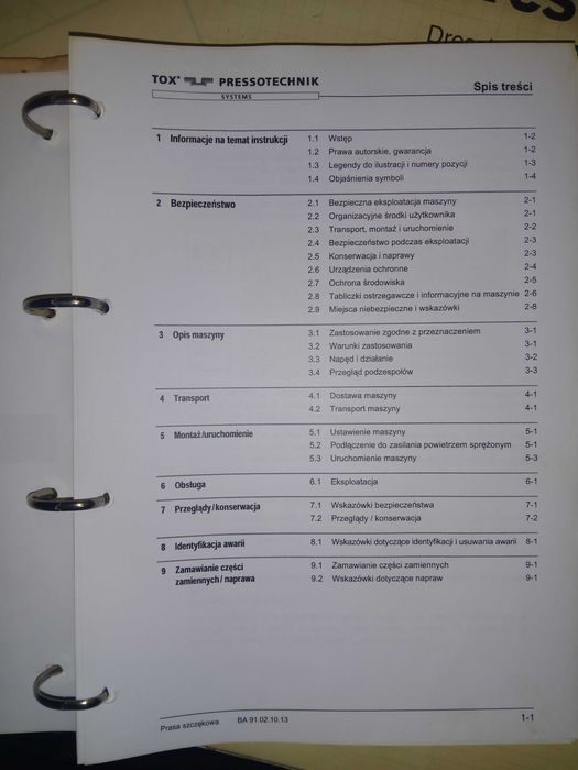 Prasa pneumohydrauliczna  TOX Pressotechnik