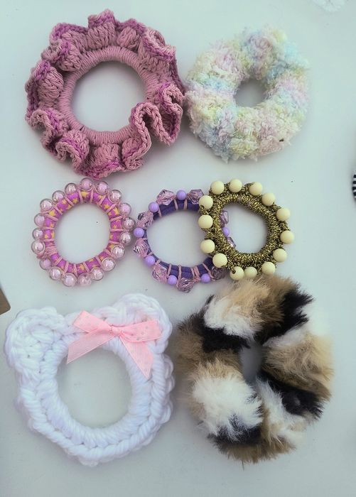 Gumki do włosów handmade