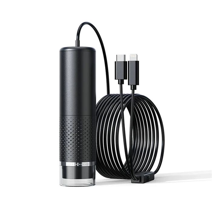 Ashfly Cyfrowy mikroskop 10–200X USB-C iOS/Android + kamera 2MP LED