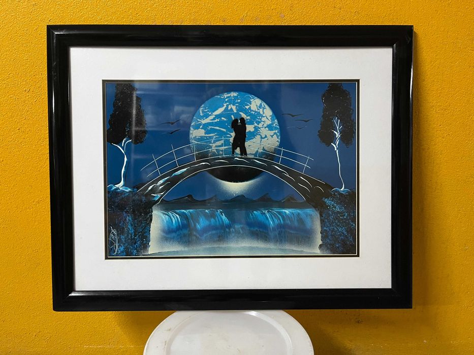 quadro pintado à mão