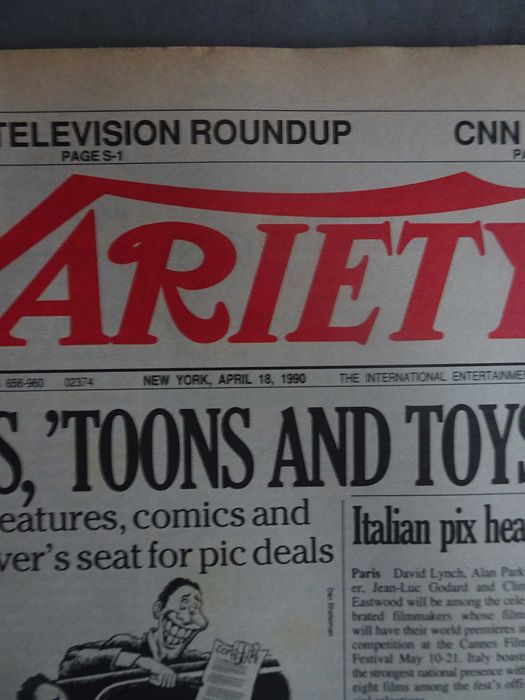 Revista de cinema Variety 1990 MIP International Television Annual