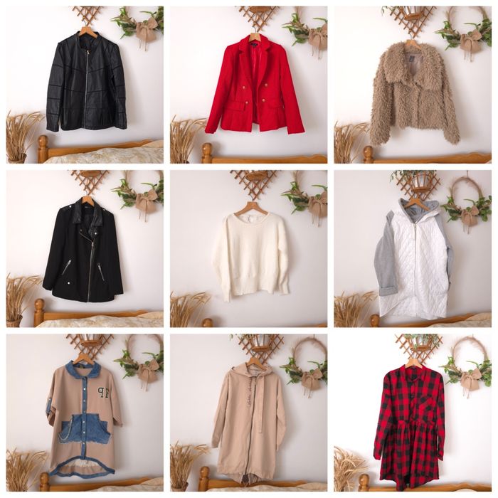 Ubrania damskie S, M, L, XL, XXL, 3XL sukienka spódnica oversize płasz