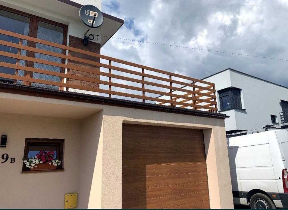 Balustrada balustrady balkonowa aluminiowa malowana proszkowo balkon