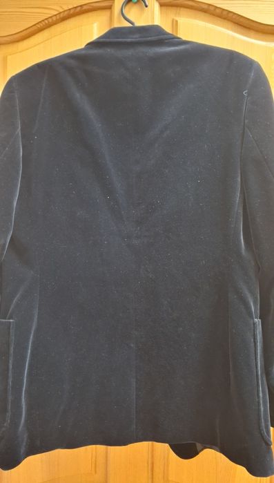 Marynarka męska bawełna aksamit czarna r. L