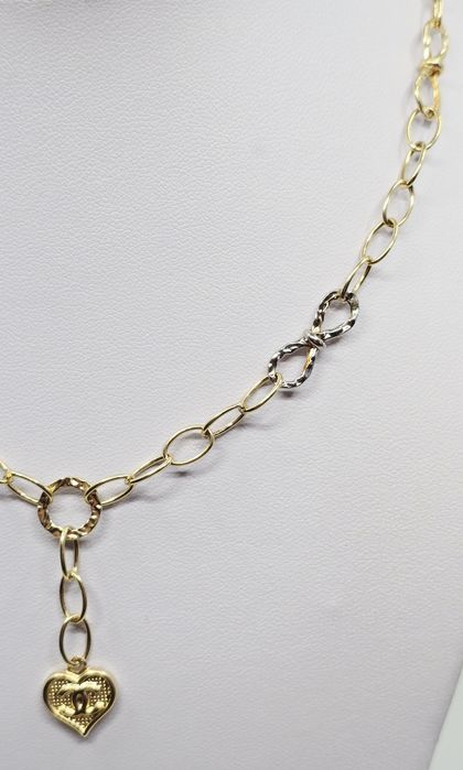 Złoty łańcuszek naszyjnik próba 585 14k