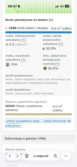 Boszkowo | Działka budowlana rekreacyjna 516 m² | Media | Spokojna lokalizacja - Widok 5
