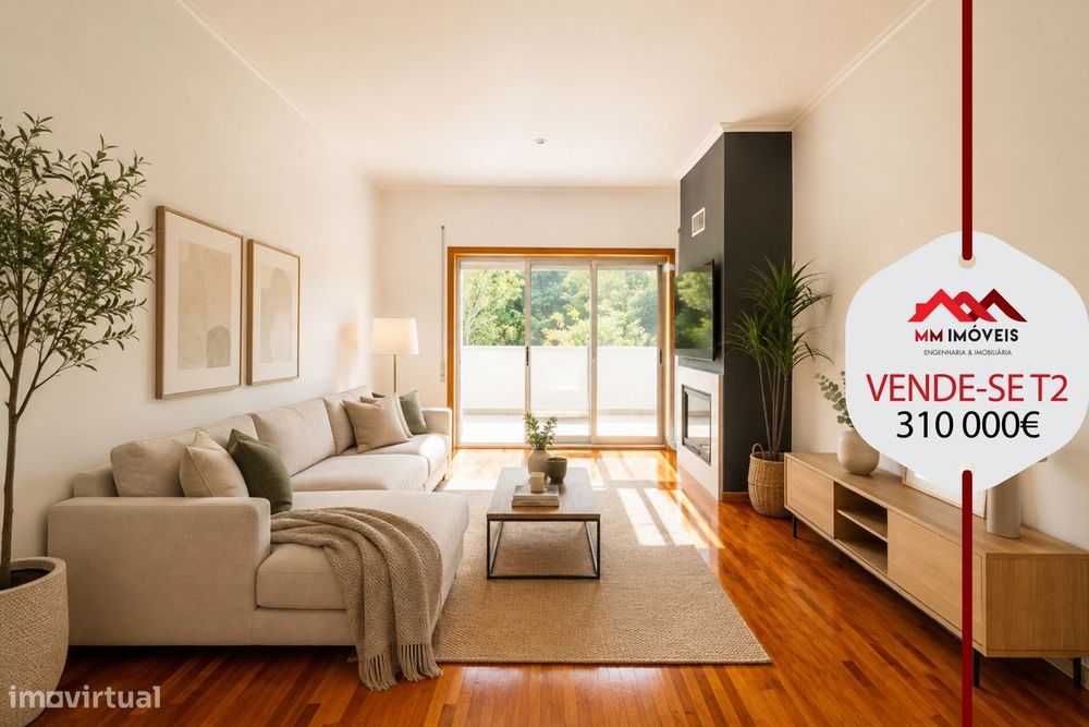Apartamento T2 | Terraço | Suíte | Garagem