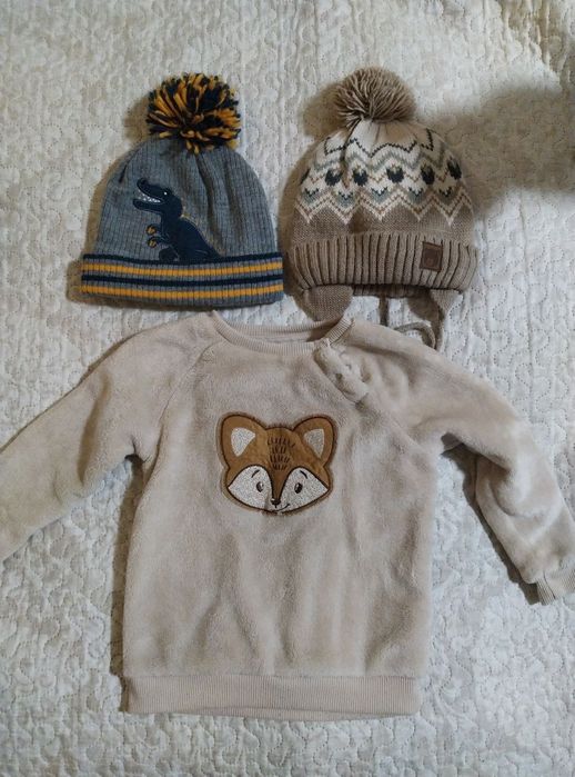 Шапочки і кофта для хлопчика