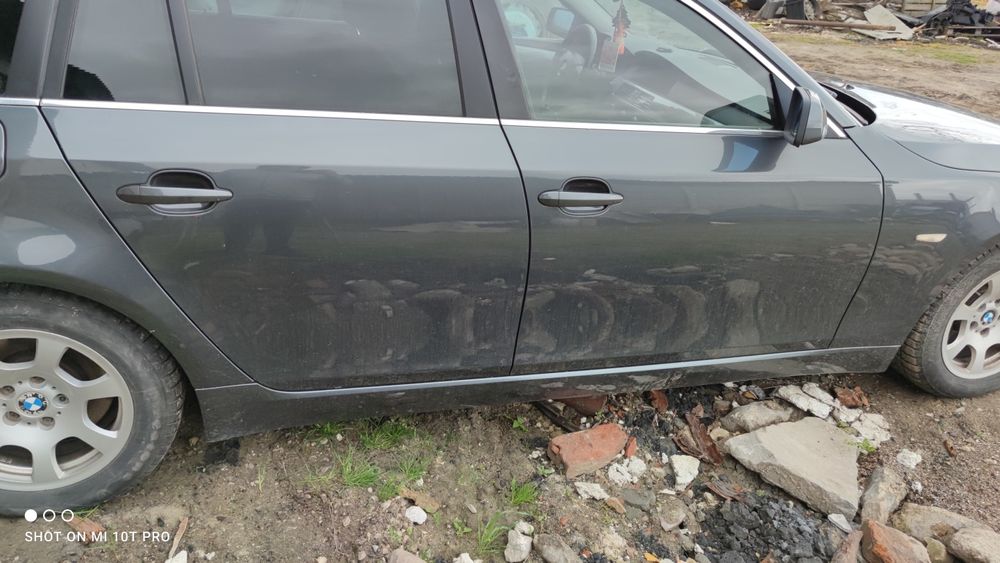 BMW e60 e61 drzwi,gole. Platingrau