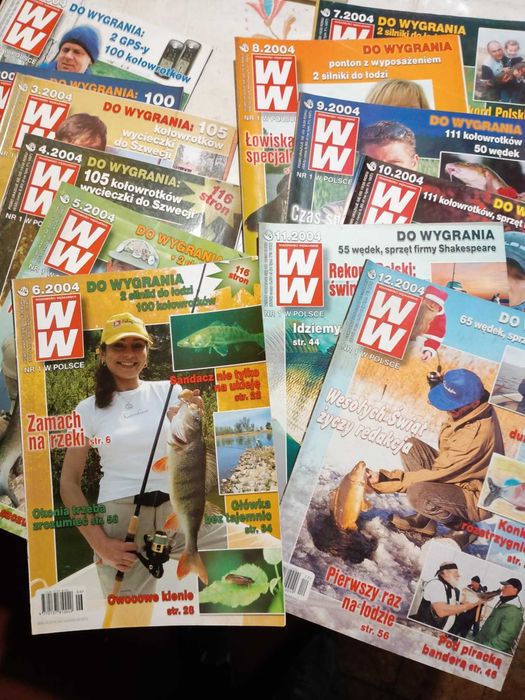 Wiadomości Wędkarskie cały rocznik 2004