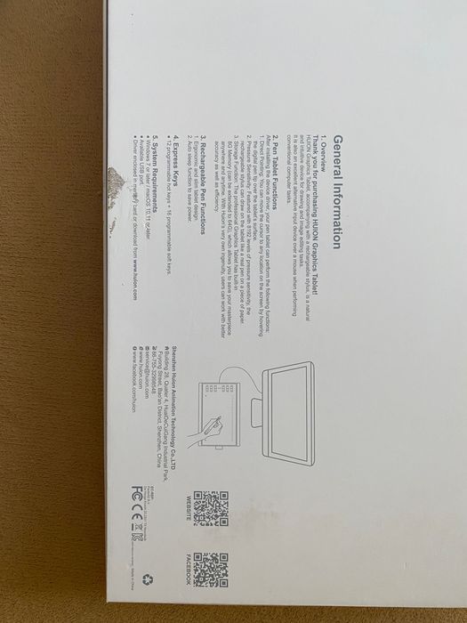 Tablet graficzny HUION New 1060PLUS