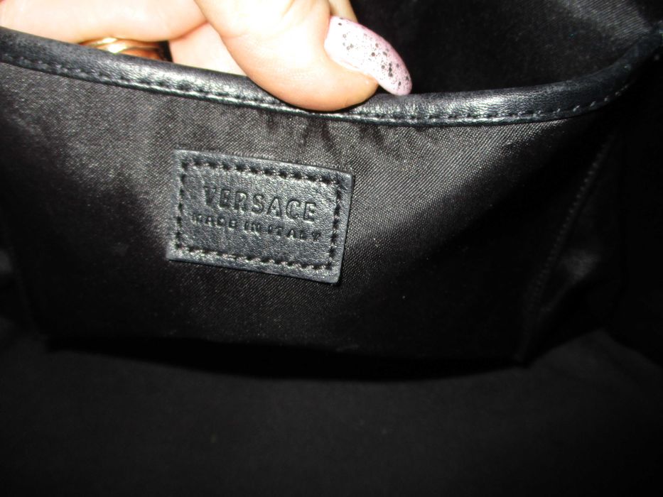 Gianni Versace duza czarna torebka