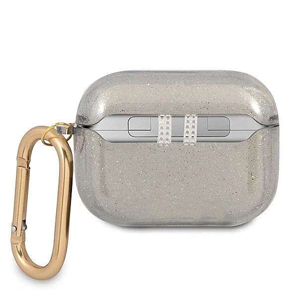 Etui Guess Glitter Collection na AirPods Pro - czarne