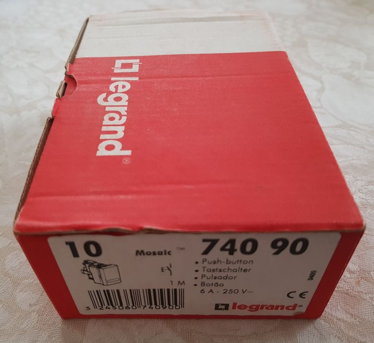 Botões de pressão Legrand modelo Mosaic