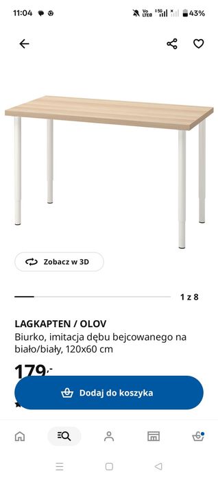 Biurko Ikea LAGKAPTEN/Olov