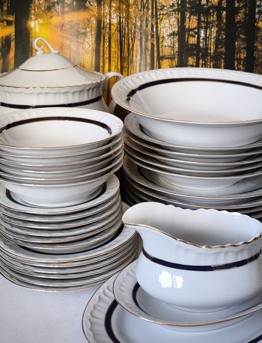 Serwis obiadowy Bogucice piękna stara porcelana