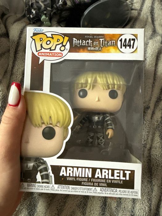 Армін, Мікаса, Леві, Саша фігурки фанко поп по атаці титанів