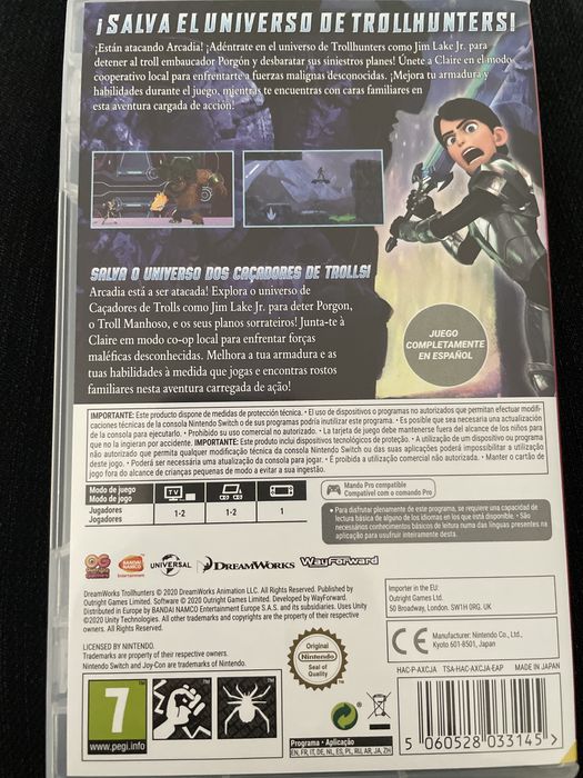 Jogo Trollhunters defenders of arcadia nitendo switch