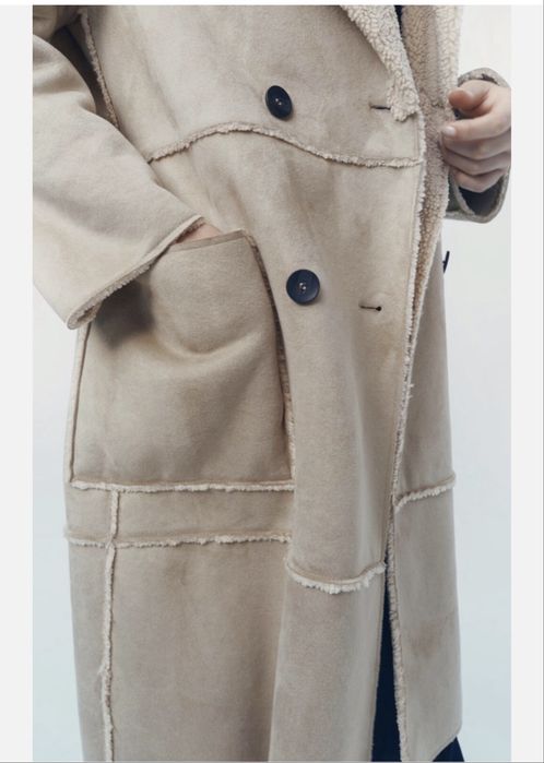 Дублянка Zara пальто куртка