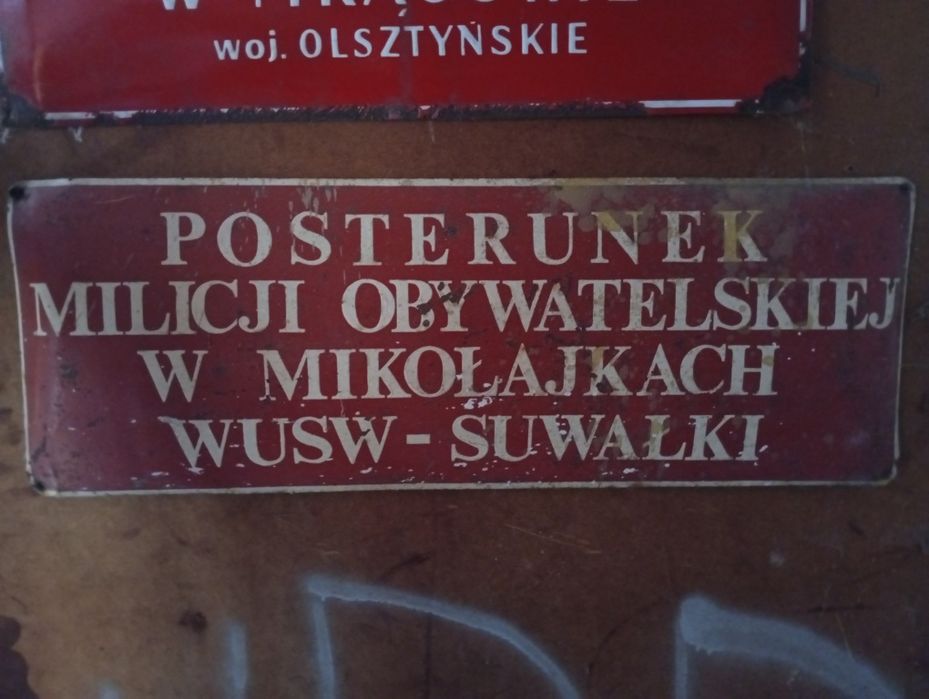 Tablice z PRL 2 sztuki