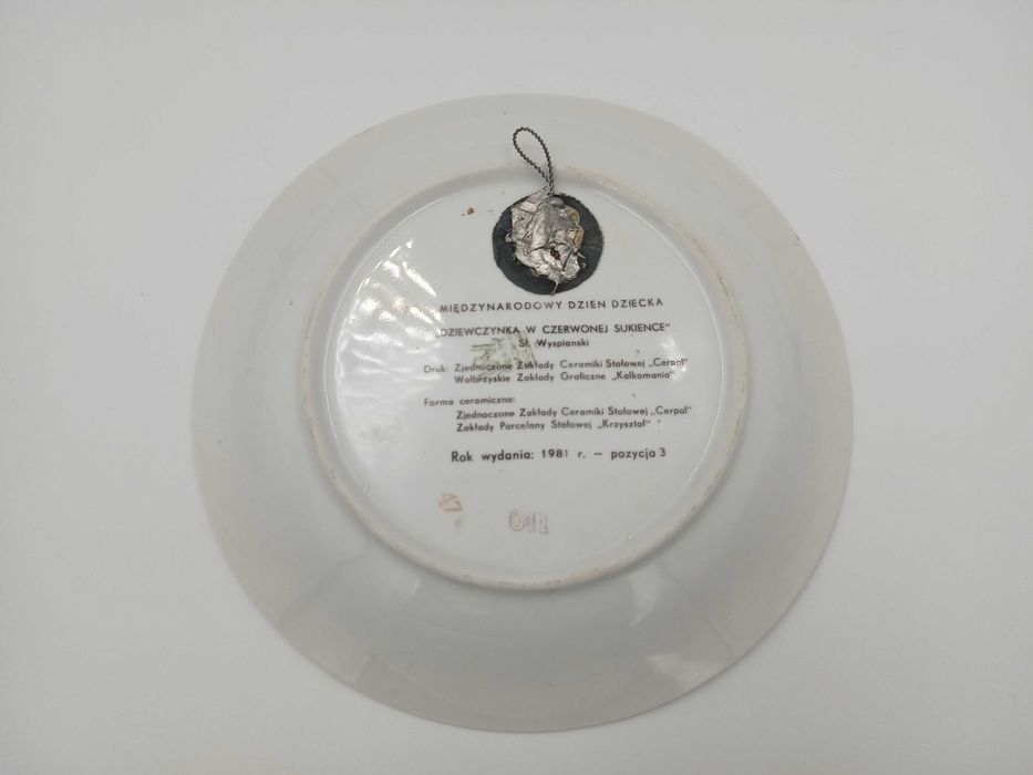 Talerz patera WAWEL Dziewczynka w Czerwonej Sukience