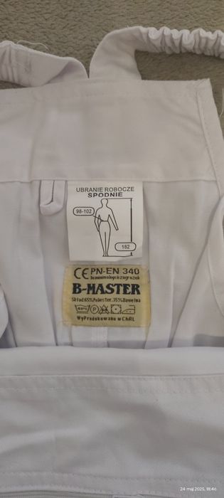 Spodnie robocze ogrodniczki.