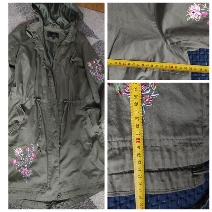 Paczka: Parka Kurtka ,,BPC+swetr.narzutka,,Esmara+jegginsy+sweter/38-40
