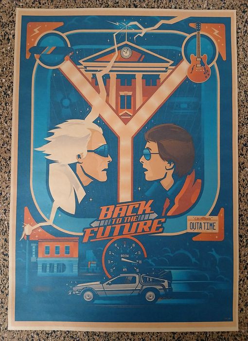 Poster - Back to the Future (papel kraft, formato A3)