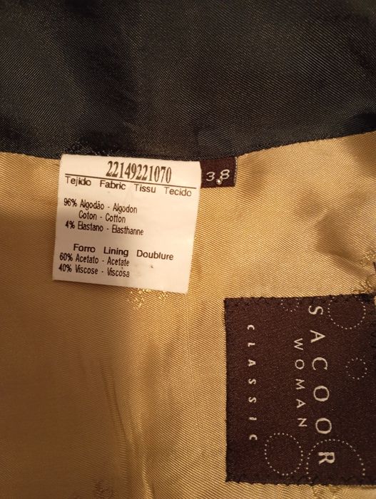 Casaco Blazer Sacoor Original Bege (Portes Grátis)